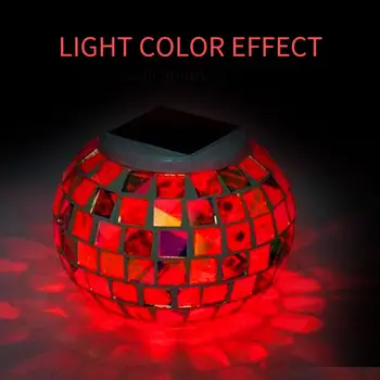

Ground Lamp Solar Power Walkway Lights Path Way Gutter Glass Light-Controlled Durable Street Landscape Light Garden Decking