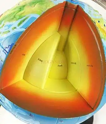 Earth internal structure model three-dimensional globe model 32cm teaching instrument junior high school geography teaching aid