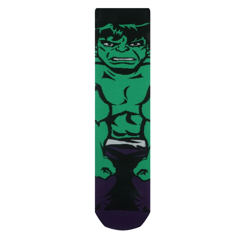 Men's autumn winter cotton funny crew socks cartoon Avengers Socks - Цвет: 2