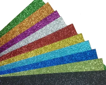 

10Pcs set (mix color) A4 size cardstock glitter paper for Party Decoration Gift Diy craft
