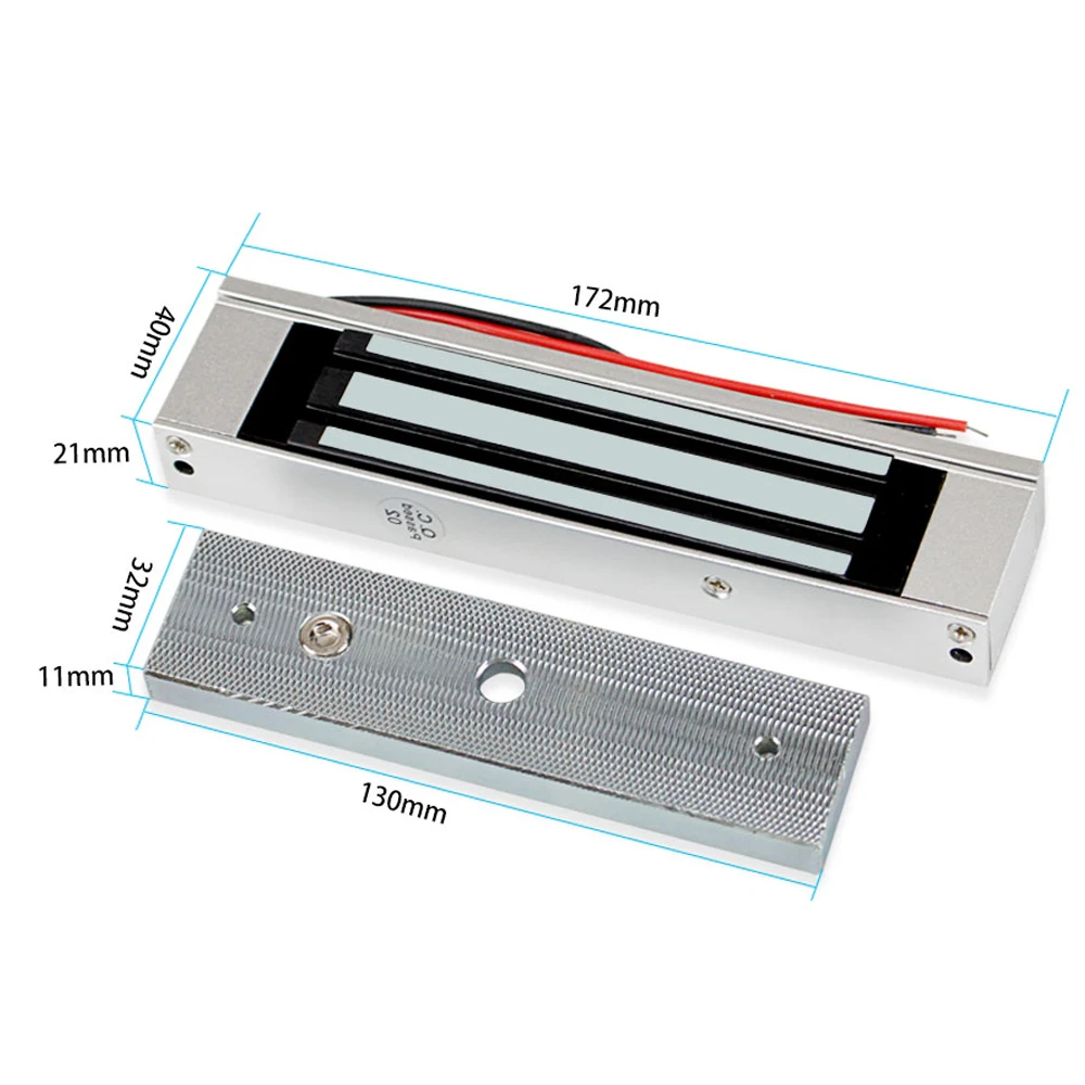DC12V Электромагнитный замок 180 кг/350lbs удерживающая сила Электрический магнитный замок Электронные дверные замки система контроля доступа водонепроницаемый открытый