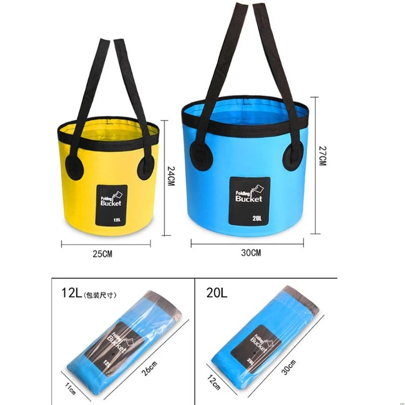 Водонепроницаемые сумки Рыболовная складная сумка в дизайне «ведро» контейнер для воды для хранения и переноски сумка для мытья автомобиля Открытый Кемпинг