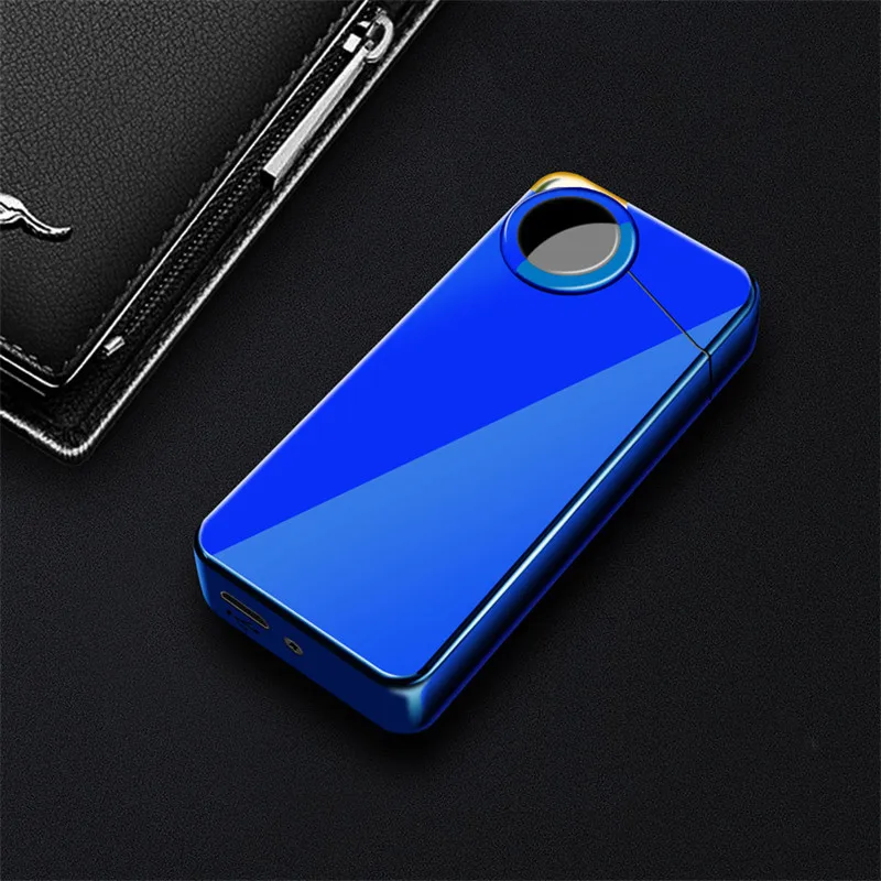 Epacket Прямая поставка USB перезаряжаемая Электрическая Зажигалка Ветрозащитная электронная плазменная дуговая Зажигалка металлическая Новинка прикуриватель подарок
