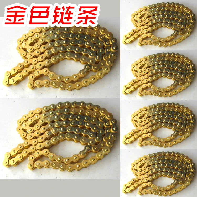 Gold 420 Chain 104 Links For Chinese 110cc 125cc Engine Pit Dirt Motor Trail Bike ATV Quad 4 Wheeler Motorcycle | Автомобили и