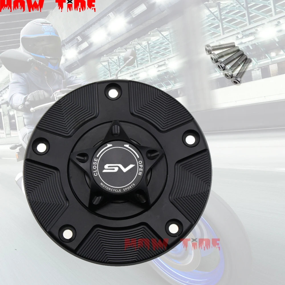 

Крышка топливного бака SV1000 SV1000S для Suzuki SV1000 / 650 / S 2003-2013 крышка быстрого крепления CNC для мотоцикла