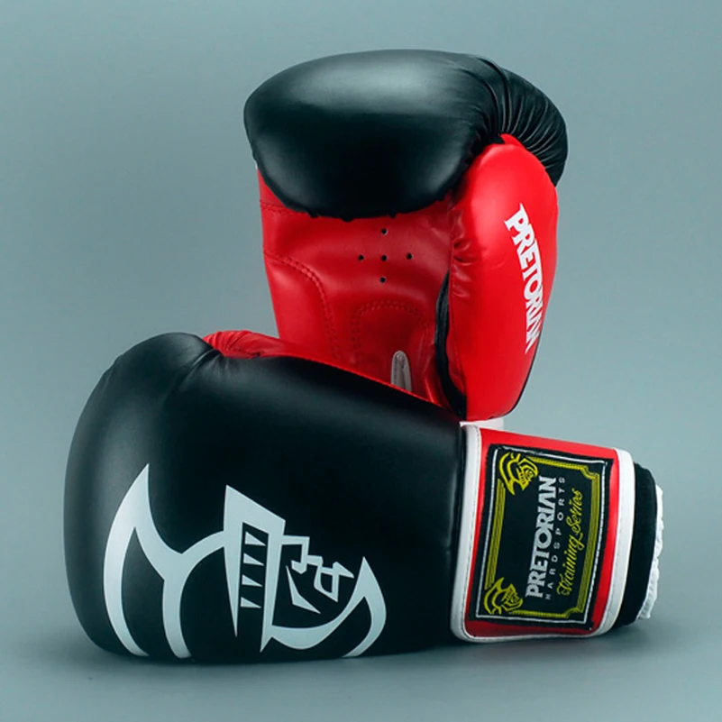 10 16 унций боксерские перчатки из искусственной кожи PRETORIAN Muay Thai для мужчин и