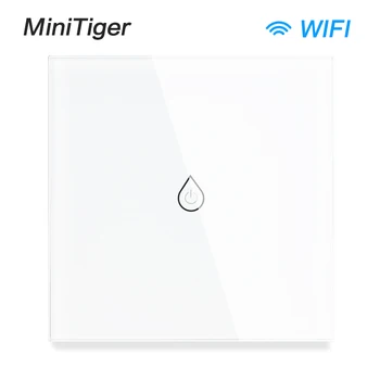 

Minitiger EU/UK/US Wifi Smart Wall Switch Touch Glass Panel tuya smart life APP Remote Control with Amazon Alexa Google Home