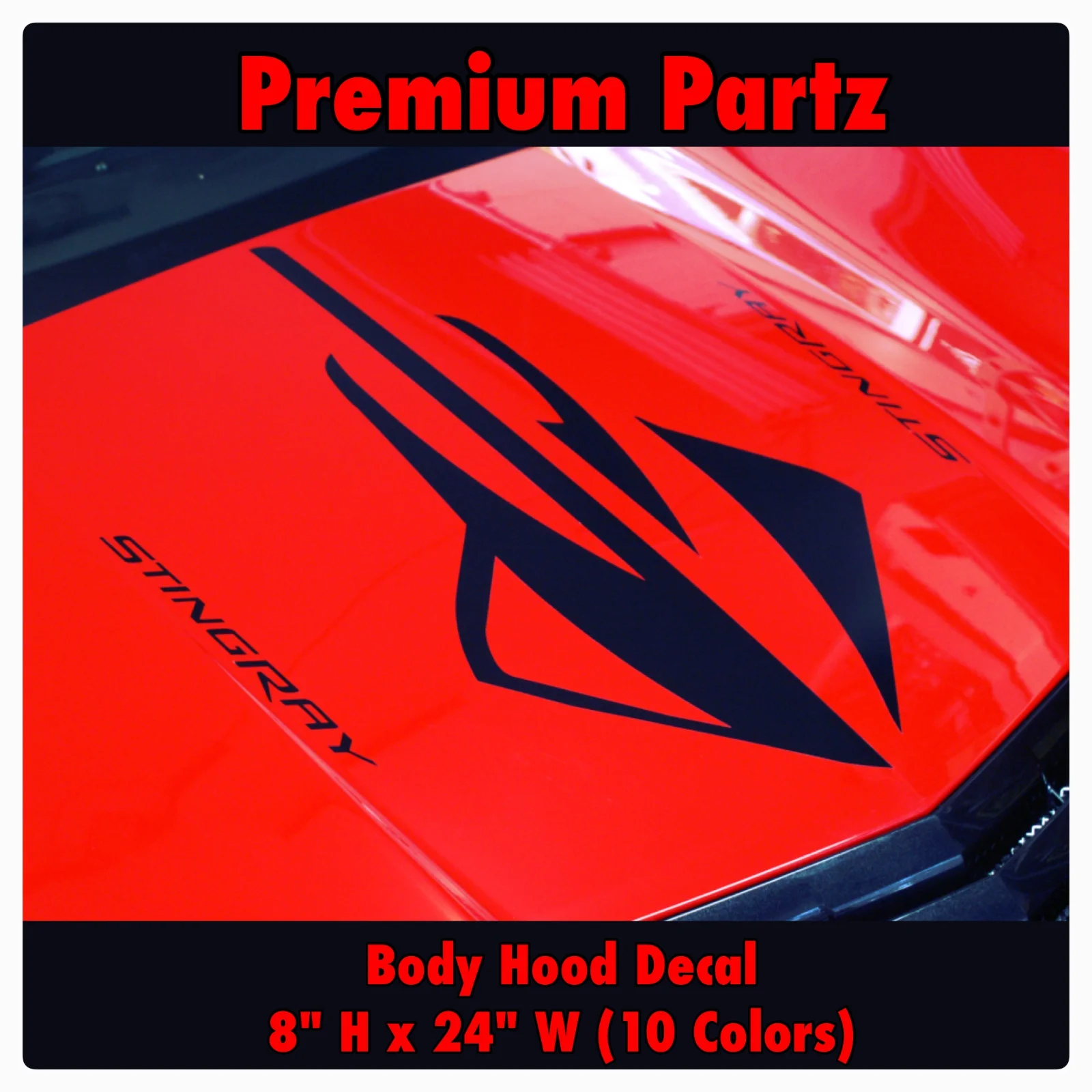 For Chevrolet Stingray Corvette Body Hood Decal New 10 Colors Vinyl OEM- | Автомобили и мотоциклы