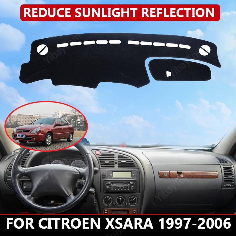 

Чехол для приборной панели автомобиля Citroen Xsara 1997-2006, защитный коврик, Солнцезащитный коврик, коврик для приборной панели, Автомобильный Ковер