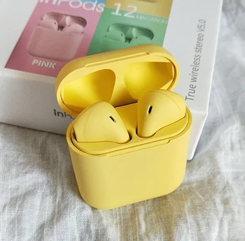 

Wholesale inpods 12 I7S tws version matte wireless bluetooth 5.0 headset subwoofer for iPhone Xiaomi Huawei Samsung