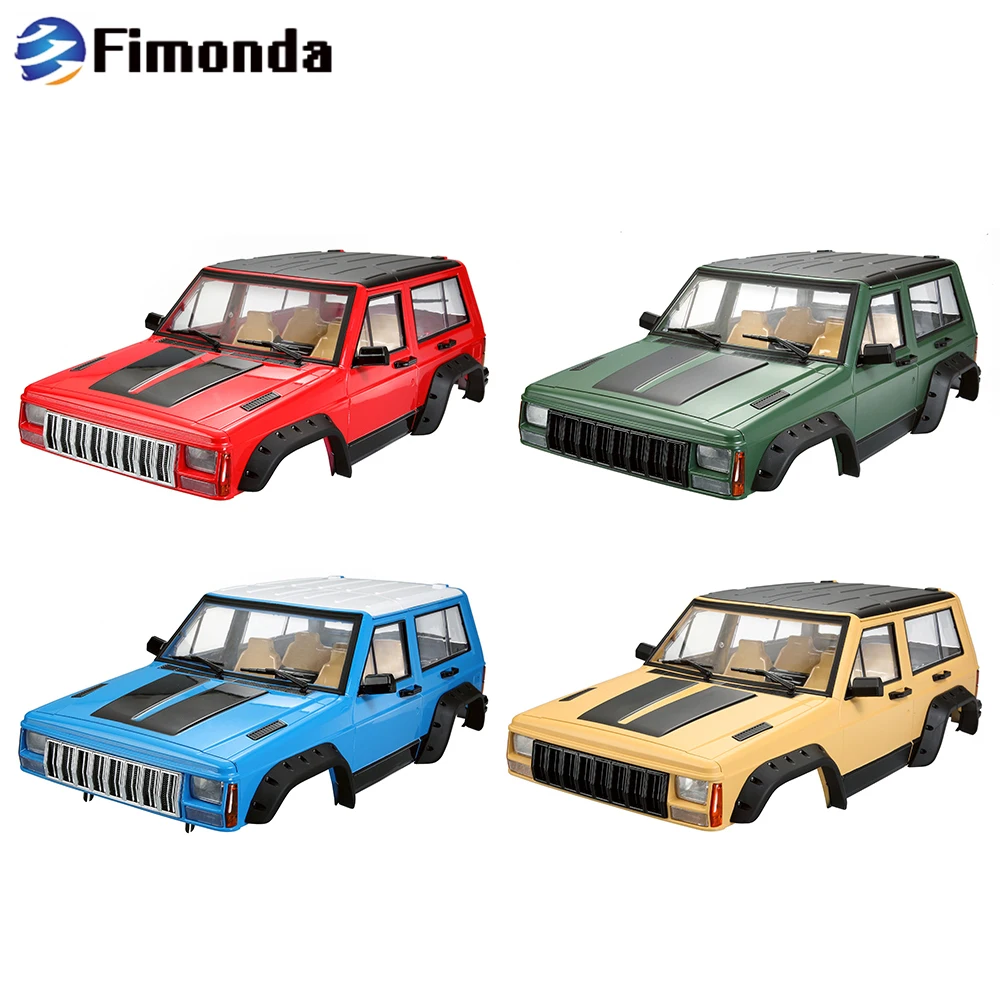 313mm Wheelbase Complete Jeep Cherokee Xj Hard Body Set For 1/10 Rc