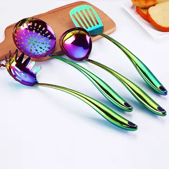 

Hot Kitchen Tool Cooking Tool Set Christmas Kitchen Utensils Restaurant Cookware Kitchenware Set Soup Ladle Colander Spoon