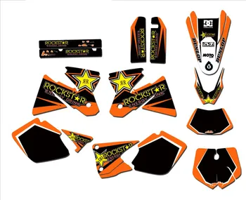 

DECALS Stickers Free Customized Numbers Names Gloss Decals GRAPHICS For KTM EXC 2003 125 200 250 300 400 450 525 For KTM 2003