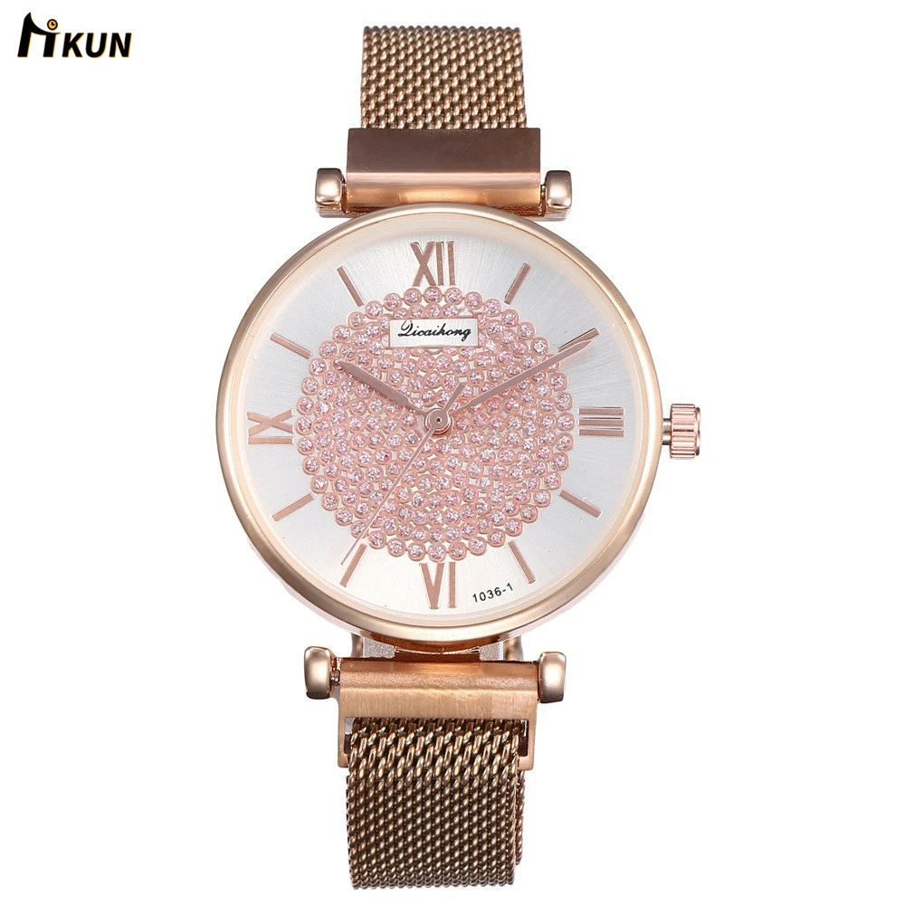 

2019 Luxury Brand Neutral Quartz Watches Men & Women Diamond Gold Watch Stainless Steel Analog Fashion Watch For Gift Clock NEW