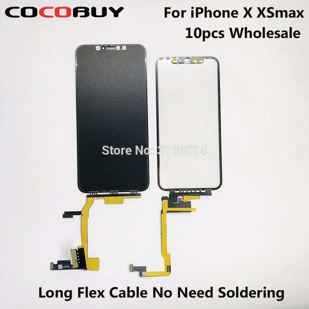10pcs Wholesale OEM Original Quatily Extended Touch Flex Cable No Need Soldering for iPhone X XSmax Panel Screen Repairing | Инструменты