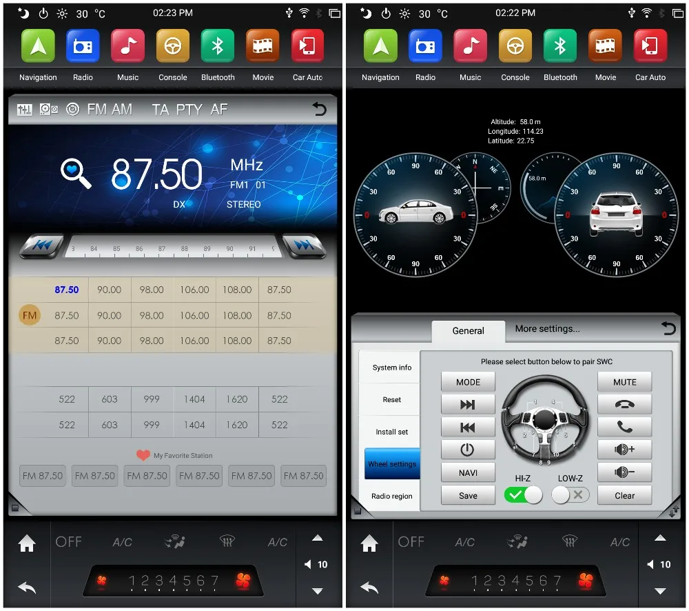 1024*768 ips Экран 2 din 12,8 "6-Core Android 8,1 Универсальный dvd-плеер автомобиля радио GPS Bluetooth Wi-Fi легко подключиться 4 GB + 32 GB