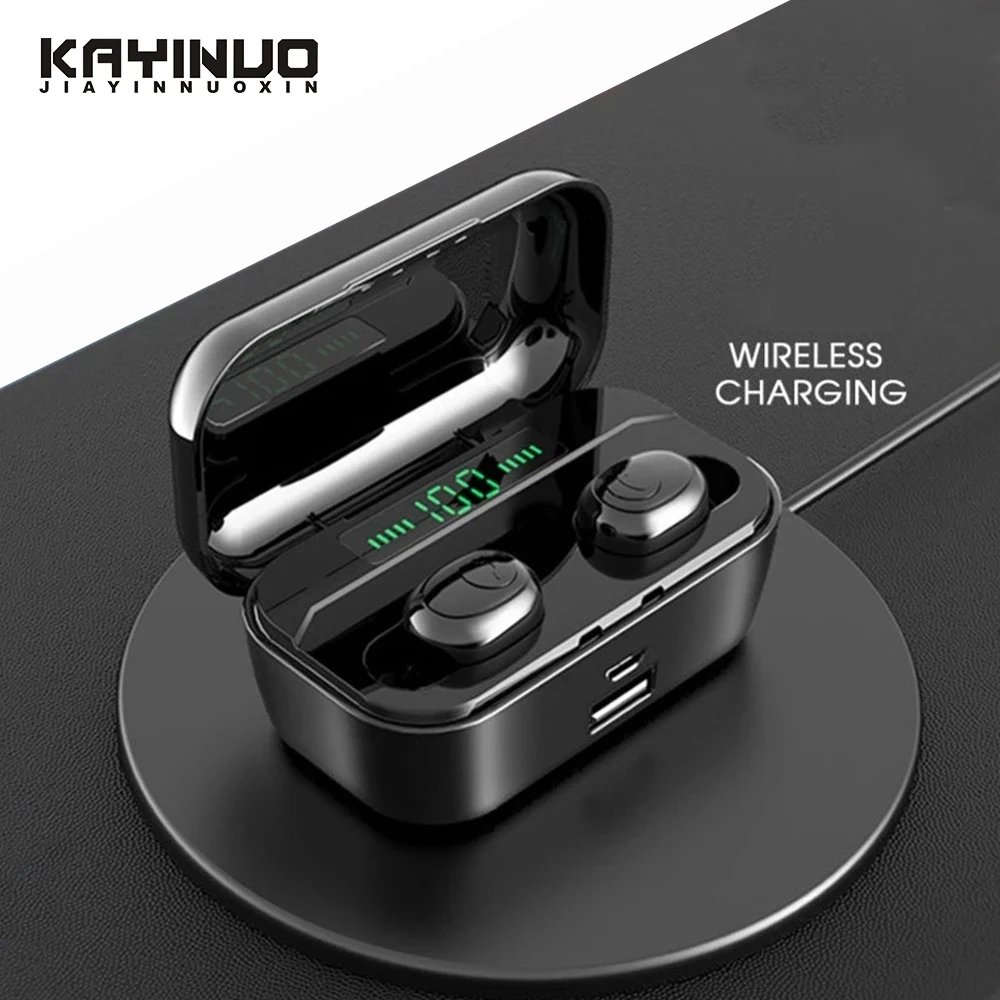

In Ear Handfree TWS Bluetooth Earphones Intelligent Control IPX7 Waterproof Bluetooth Headset Phone Charger Support Led Display