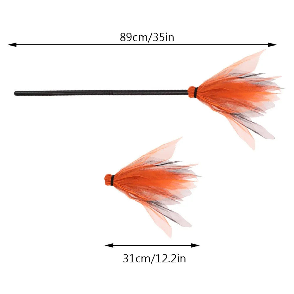 Метла ведьмы косплей аксессуары-ведьмы для Хэллоуина вечерние реквизит сцены пластиковые метлы для детей Подарки взрослых костюм на Хэллоуин