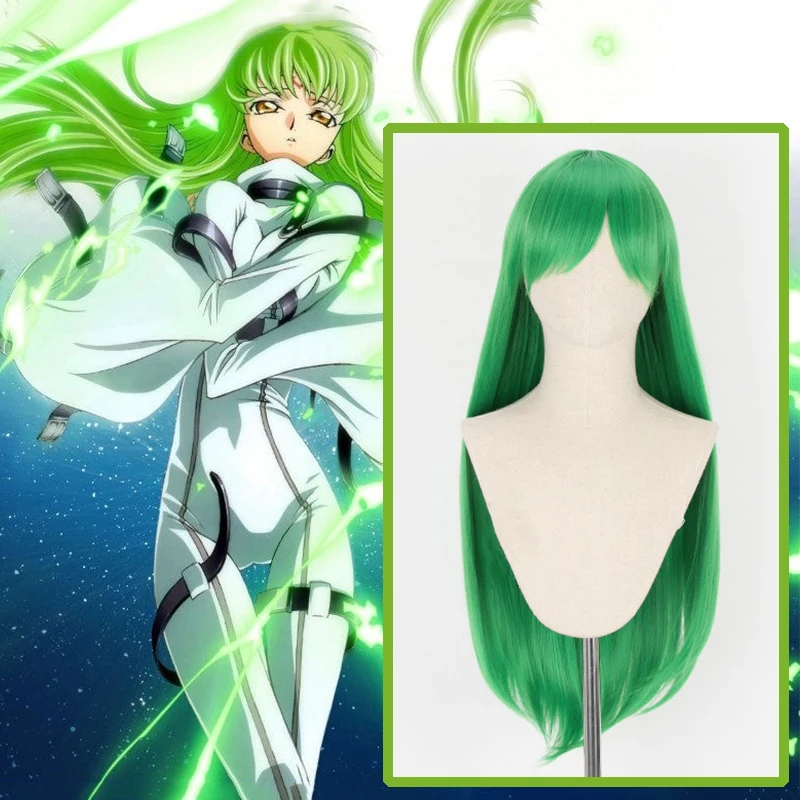 Anime Comic Code Geass: Lelouch Of The Rebellion Cosplay Wigs CC Cosplay Wig Synthetic Wig Hair Halloween Party Women Wig