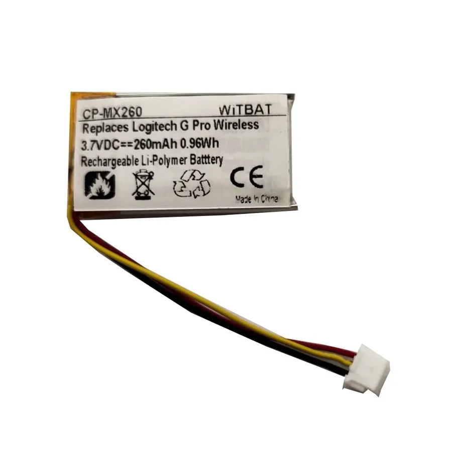 

ZHUJI 260mAh Battery for Logitech G Pro Wireless Game Mouse, GPW Mouse