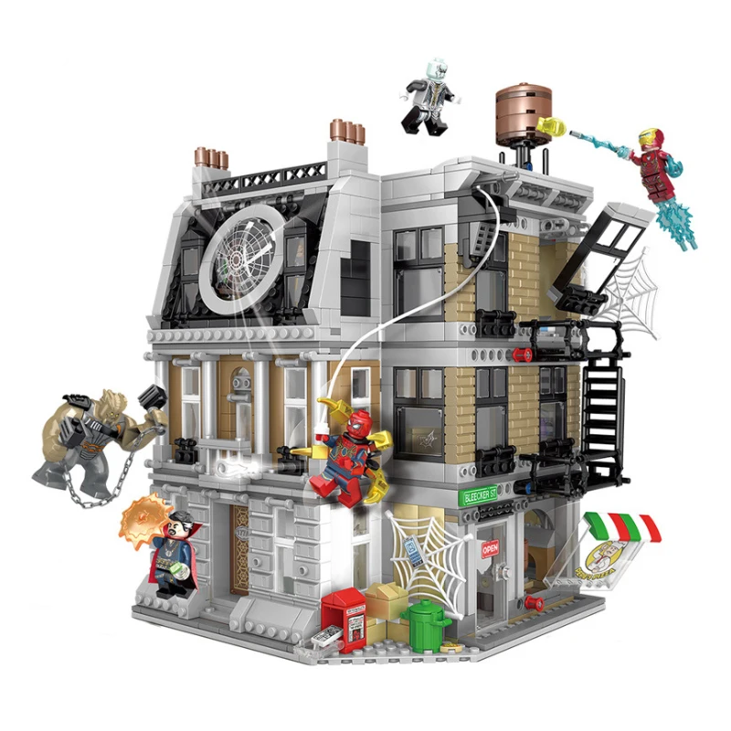 

10840 Marvel Avengers Infinity War Sanctum Sanctorum Showdown Iron Man Spidermans Building Block Toys Compatible Legoinglys