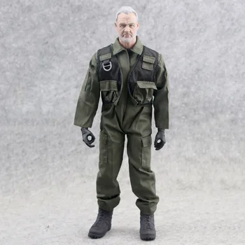 

1/6 Scale male soldiers clothing Men battle uniform F14/F15 boy pilot uniform coverall model 12-inch doll Clothes accessories