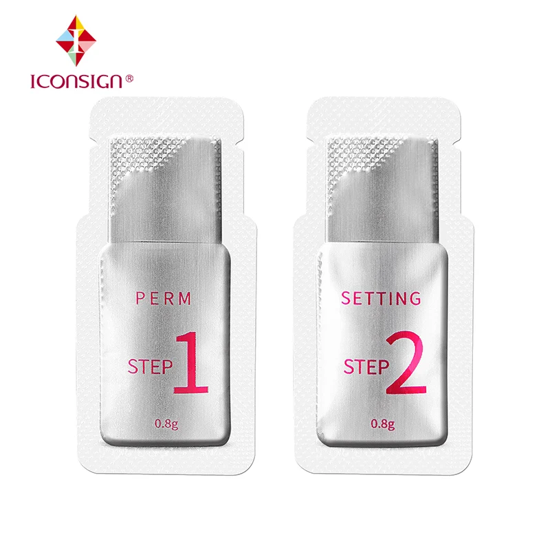 

ICONSIGN 10 pairs/lot pouch perm Lotion 0.8g/per pairs lashes lift perm Quick fixing 5 minutes stereotype hygiene