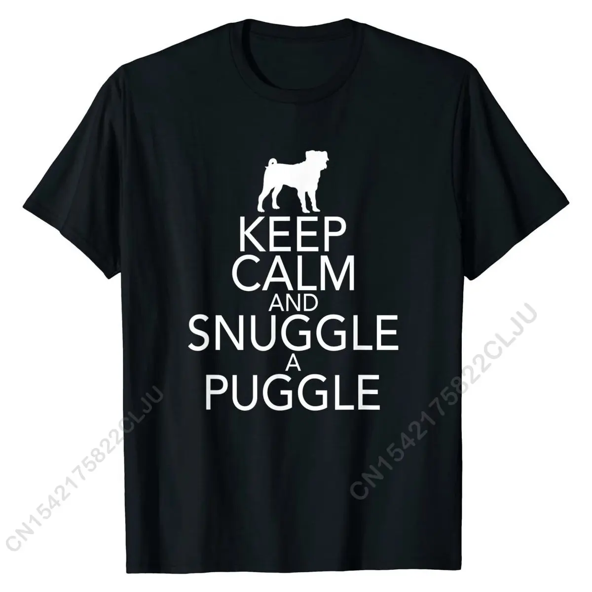 Футболка с надписью Keep Calm And Snuggle A Puggle Dog Lover Pug футболка высокого качества