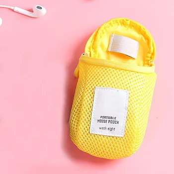 

Digital Cute Portable Mouse Pouch Storage Bag Gadget Devices USB Cable Earphone Travel Storage Bag Wireless Mouse Cover Case Bag