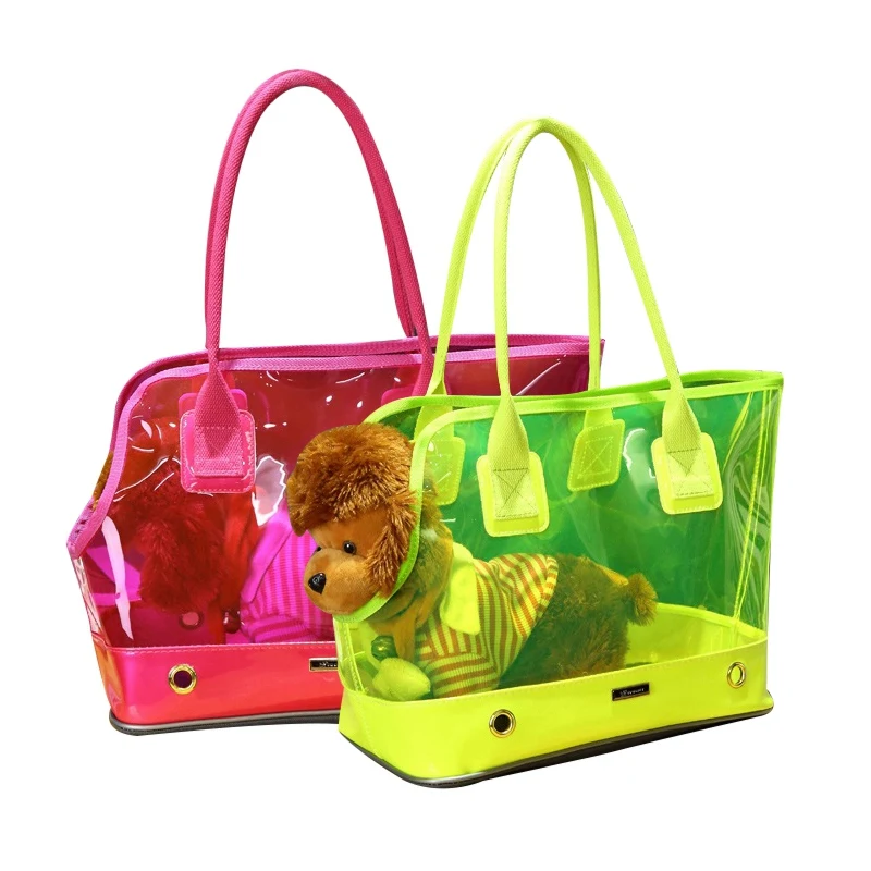 

Clear Carriers Dogs Carrying Bags Transporter For Puppy PVC Waterproof Cats Handbags Small Cats Carrying Shoulder Bags Supplies