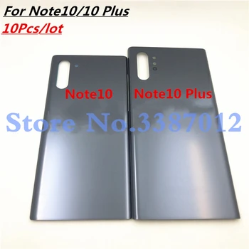

10Pcs For Samsung Galaxy Note 10 Battery Cover Door Back Housing Rear Case For Note 10 Plus Glass Battery Door +Adhesive Sticker
