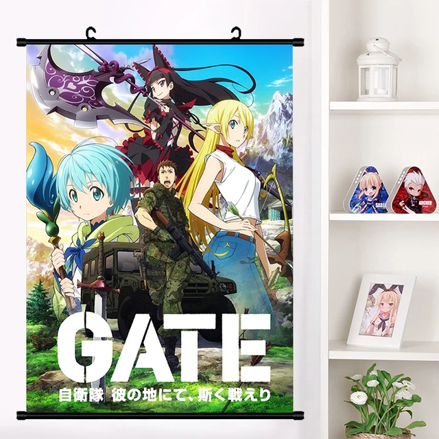 Anime Gate Jieitai Kanochi Nite Kaku Tatakaeri Rory Mercury Wall Scroll  Mural Poster Wall Hanging Poster Home Decor Collection - AliExpress