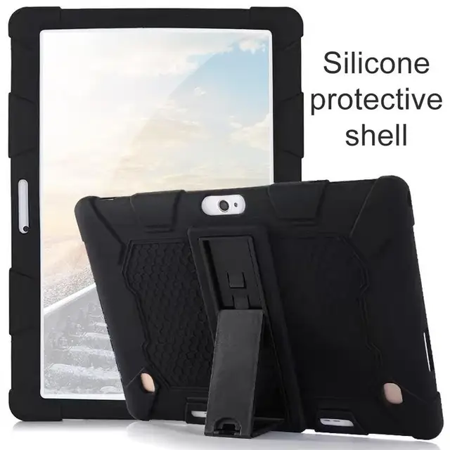 Funda Tablet 10.1 Universal Case Soft Silicone para 10 10.1 pulgadas  Android Tablet Pc Soft Shockproof Cover Case con asa + bolígrafo Fz52