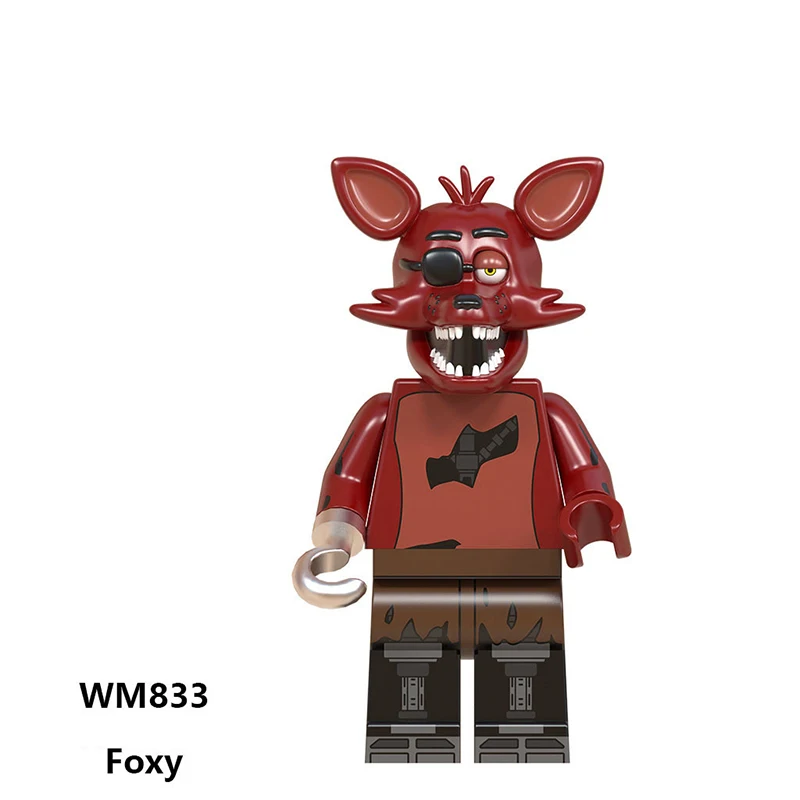1 шт. можно выбрать пять ночей в мультиках строительные блоки FNAF Бонни Фокси Чика