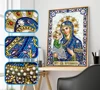 AZQSD diamantes mosaico parcial taladro Forma especial icono religioso diamante pintura Virgen María de diamantes de imitación bordado con diamantes ► Foto 1/6