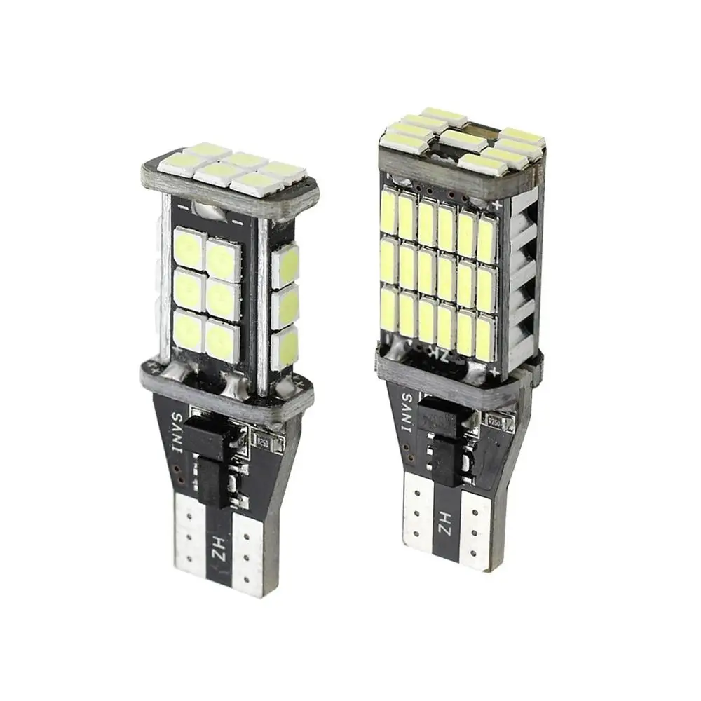 

1x Super Bright T15 W16W LED Car Backup Reverse Light Stop Parking Lamp 12V 3030 SMD CANBUS No Error Auto Reading Bulb 4014 SMD