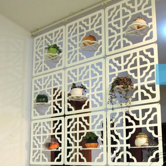 29CMX29CM Room Divider WOOD Room Partition Wall Folding Screen Curtain Hanging Screen Partition 12 PCS LOT room divider screen