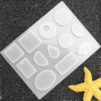 

12 Design Cabochon Silicone Mold Necklace Pendant Jewelry Cake Making Tool DIY