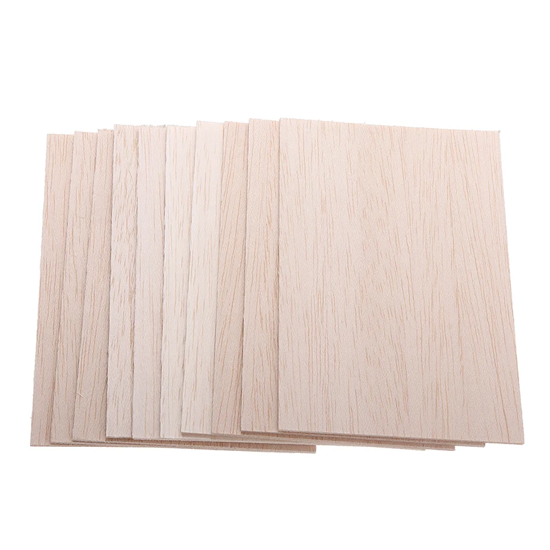 5pcs 1/1.5/2/3/4/5/6/8 mm  Thickness  Wood Sheets Wooden Plate for House Ship Craft Model DIY
