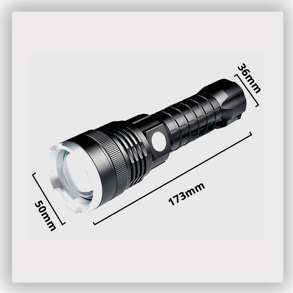Тактический светодиодный фонарик мощный XHP50 светодиодный фонарик с бусинами 4 режима освещения водонепроницаемый портативный фонарь для ночного отдыха на открытом воздухе