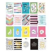 5 Pçs/set A5 A6 A7 Notebook Jornal Planner Espiral de Enchimento Divisor Índice inserir 6 buracos de Folhas Soltas de Recarga Agenda artigos de Papelaria Do Escritório