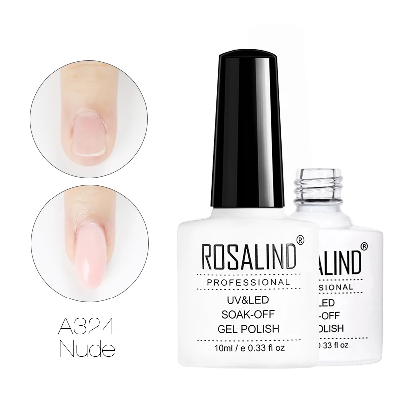10ML A324 ROSALIND 15 мл строительный Гель-лак для ногтей прозрачный гель-лаки для ногтей для нейл-арта предназначен для замачивания полупостоянная Ультрафиолетовая лампа для маникюра - Цвет: 10ML A324
