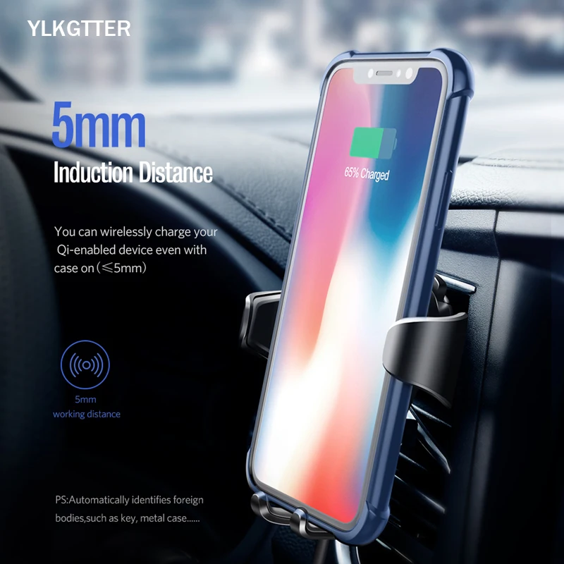 YLKGTTER gps позиционирование автомобиля для Iphone для телефона Andiord как HuaWei Sumsung Nexus Xiaomi беспроводное Быстрое беспроводное автомобильное зарядное устройство