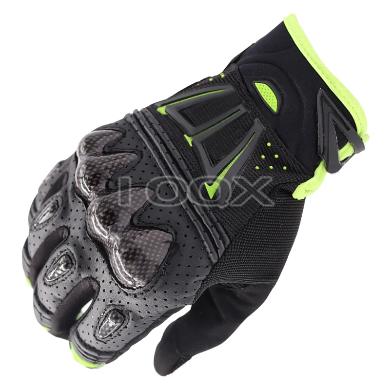 Free shipping White Bomber Leather Gloves Unisex Motocross MTB Bike Mountain Bicycle Riding