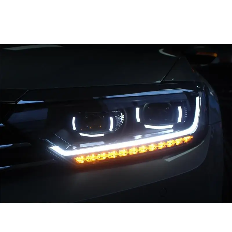 Автозапчасти Luces Led Para авто Drl аксессуары автомобильные лампы фары автомобильные фары в сборе 17 18 для Volkswagen Magotan