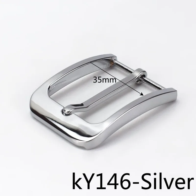 KY146-Silver Meetee 2/5 шт. металлический штырь пряжки ремня для мужские Для женщин 35/40 мм пояс головы DIY Изделия из кожи джинсы Декор аппаратных аксессуары для ванной комнаты - Цвет: KY146-Silver