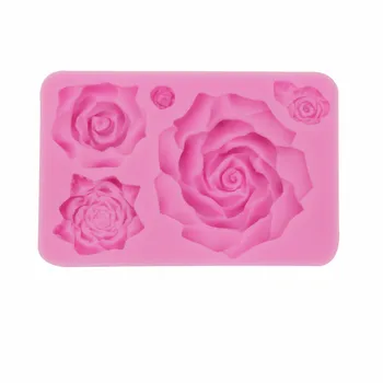 

DIY Rose Flowers Silicone Mold Cake Chocolate Mold Wedding Cake Decorating Tools Fondant Sugarcraft Cake Mold
