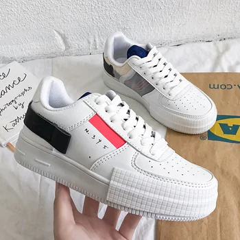 

Luxury Women Vulcanized Shoes Spring Autumn Sport Breathable Sneakers Trend Trainers Unisex Casual White Shoes Zapatillas Hombre