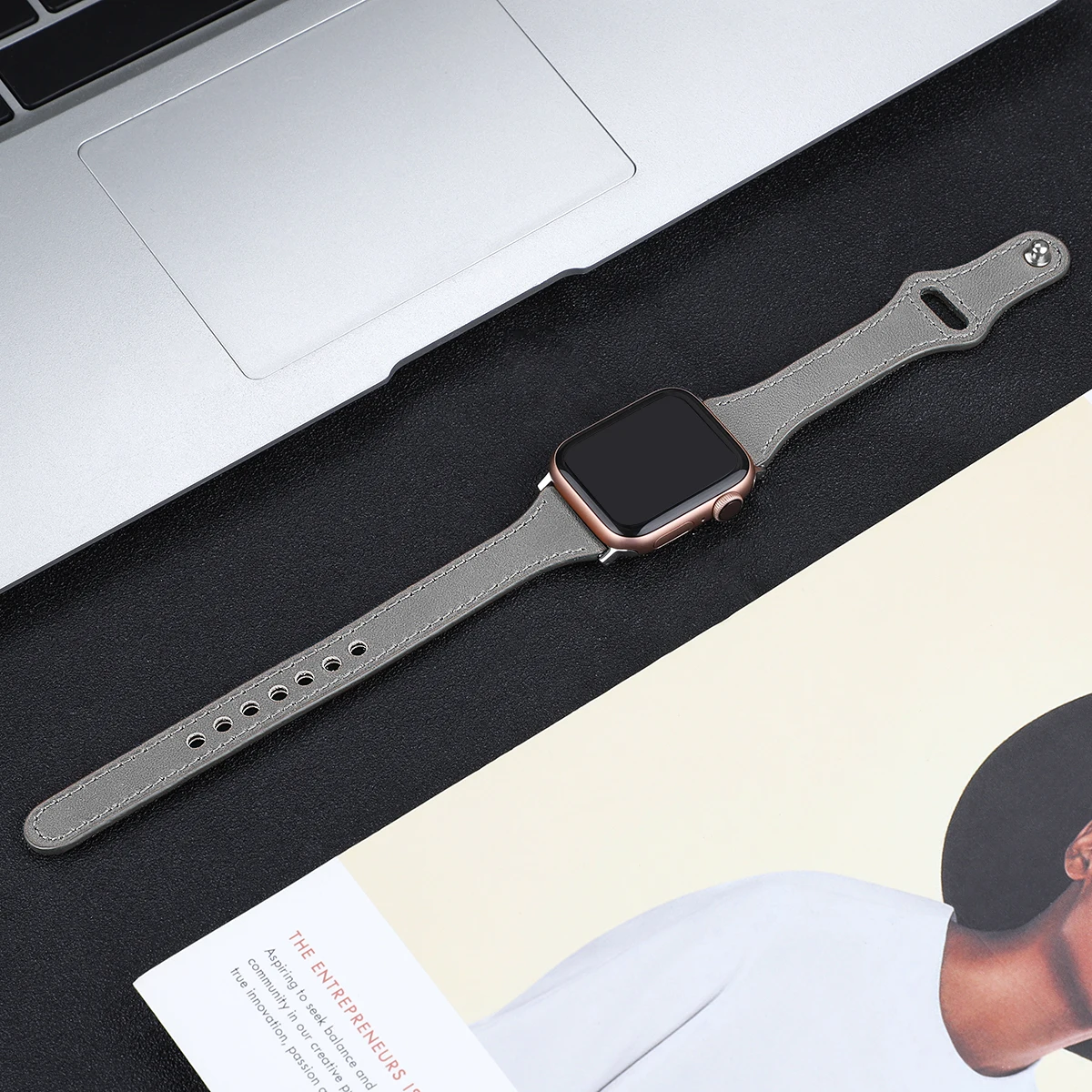 Ремешок для наручных часов Iwatch, полосы кожа Ремешки для наручных часов для Apple Watch, версии 5/4/3/2/1 Замена натуральная кожа полосы 83001