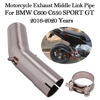 

For BMW C600 C650 SPORT GT 2016-2020 Years Connecting Middle Link Pipe Escape Scooter Motorcycle Modified Motor Muffler Slip On